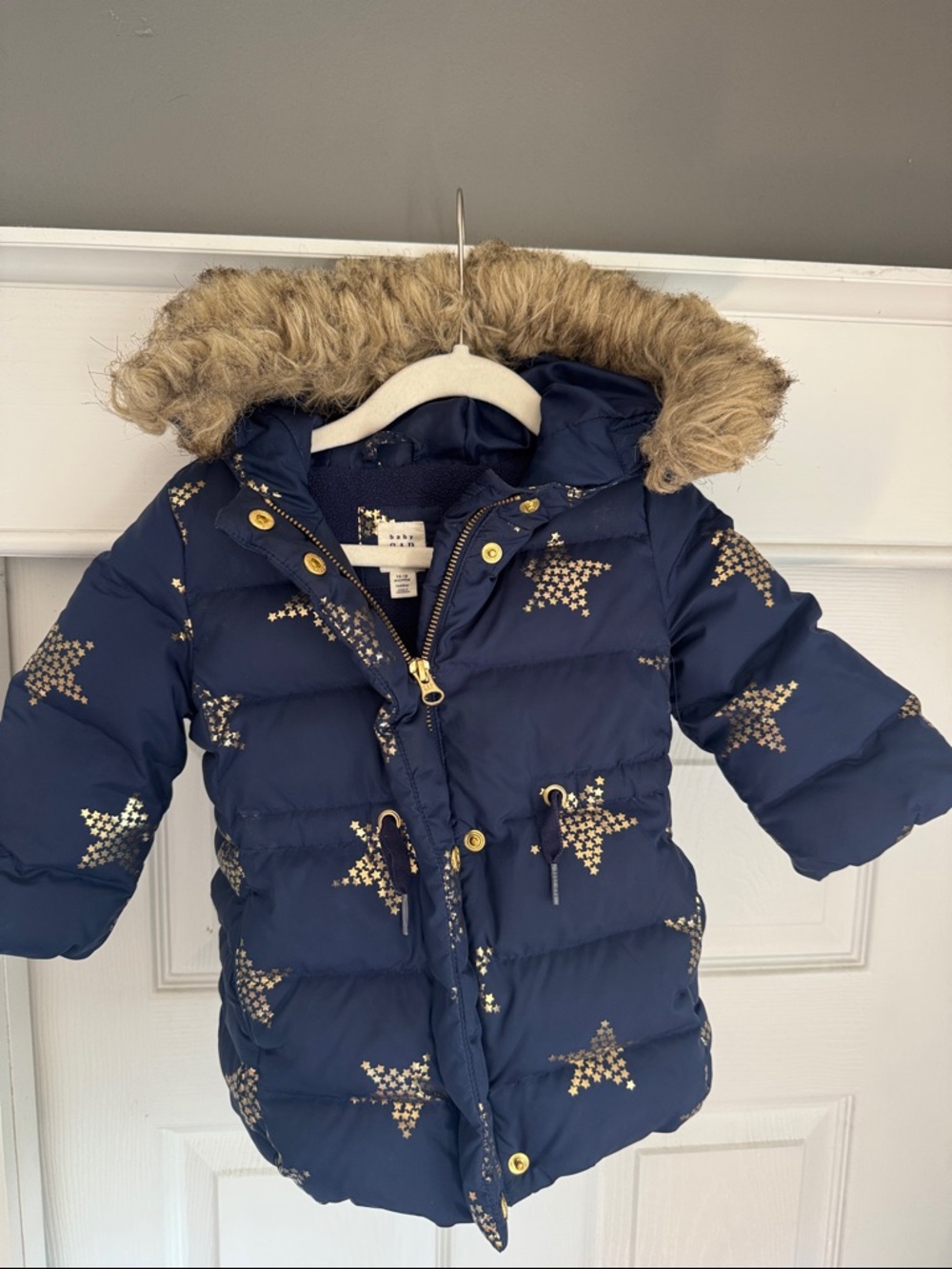 GAP Baby Navy Jacket with Gold Star Accents